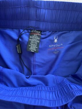 Spyder Royal Blue Athletic Shorts with Elastic Waistband